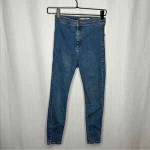 Topshop High Rise Blue Jeans